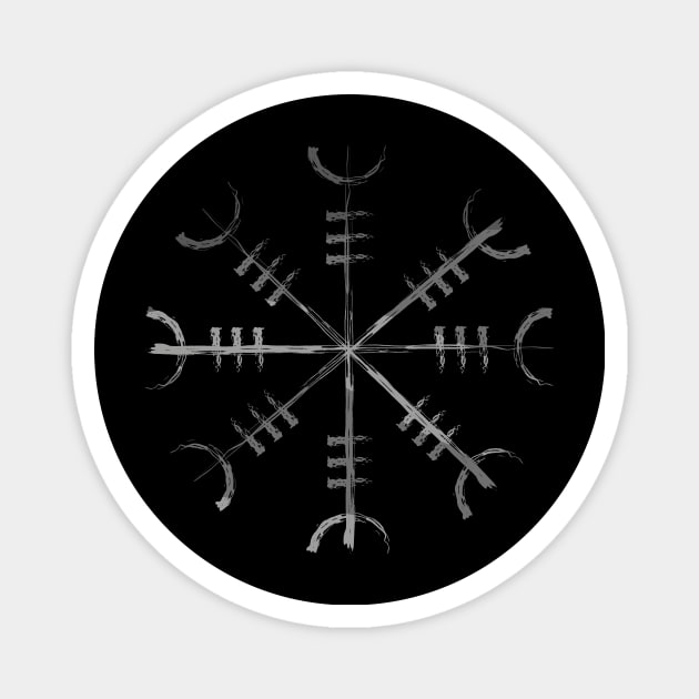 Viking Norse Mythology Warrior Compass Magnet by vikki182@hotmail.co.uk